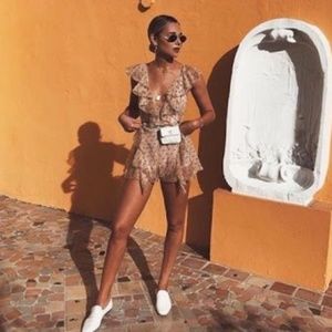 Polka Dot Playsuit by Alice Mccall